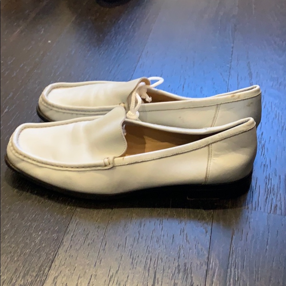 White leather loafers - bally